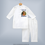 Karunai Kadale Kandha Potri – Personalised Kids Kurta - WHITE - 3 - 6 Months Old (Chest 24", Kurta Length 14'', Waist 19", Pant Length 14")
