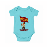 Thalapathy Flag Pride Baby Romper - ARCTIC BLUE - New Born (Chest 14")