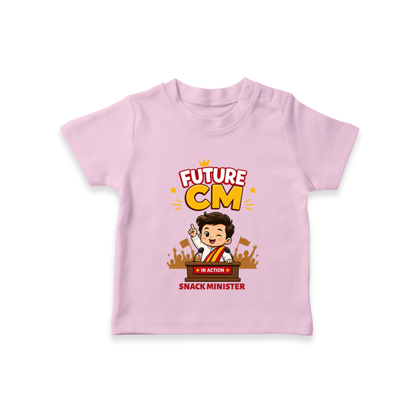 Future CM Fun Quote T-SHIRT - BABY PINK - 0-5 Months Old (Chest 17")