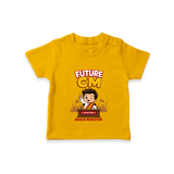 Future CM Fun Quote T-SHIRT - CHROME YELLOW - 0-5 Months Old (Chest 17")