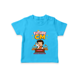 Future CM Fun Quote T-SHIRT - SKY BLUE - 0-5 Months Old (Chest 17")