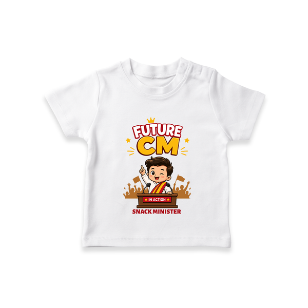 Future CM Fun Quote T-SHIRT - WHITE - 0-5 Months Old (Chest 17")