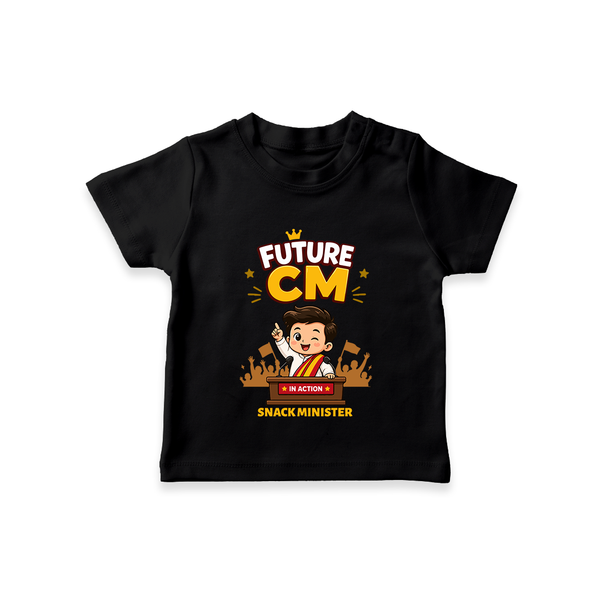 Future CM Fun Quote T-SHIRT - BLACK - 0-5 Months Old (Chest 17")