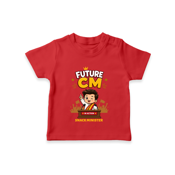 Future CM Fun Quote T-SHIRT - RED - 0-5 Months Old (Chest 17")