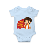 Whistle Podu Fan Edition Baby Romper - BABY BLUE - New Born (Chest 14")