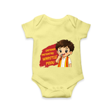 Whistle Podu Fan Edition Baby Romper - PASTEL YELLOW - New Born (Chest 14")