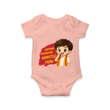 Whistle Podu Fan Edition Baby Romper - PEACH - New Born (Chest 14")