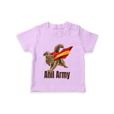 Anil Army Fan Theme T-SHIRT - LILAC - 0-5 Months Old (Chest 17")