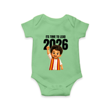 Lead 2026 Political Theme Baby Romper - GREEN - New Born (Chest 14")