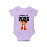 Lead 2026 Political Theme Baby Romper - LILAC - New Born (Chest 14")