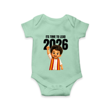 Lead 2026 Political Theme Baby Romper - MINT GREEN - New Born (Chest 14")