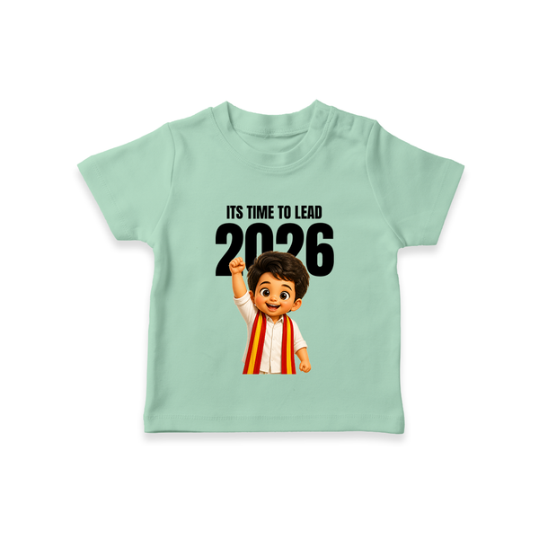 Lead 2026 Political Theme T-SHIRT - MINT GREEN - 0-5 Months Old (Chest 17")