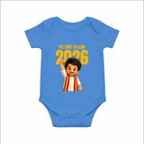 Lead 2026 Political Theme Baby Romper - SKYBLUE - New Born (Chest 14")