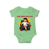 Vijay Uncle’s Little Fan Baby Romper - GREEN - New Born (Chest 14")