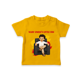 Vijay Uncle’s Little Fan T-SHIRT - CHROME YELLOW - 0-5 Months Old (Chest 17")