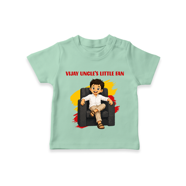 Vijay Uncle’s Little Fan T-SHIRT - MINT GREEN - 0-5 Months Old (Chest 17")