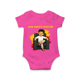 Vijay Uncle’s Little Fan Baby Romper - HOT PINK - New Born (Chest 14")