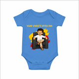 Vijay Uncle’s Little Fan Baby Romper - SKYBLUE - New Born (Chest 14")
