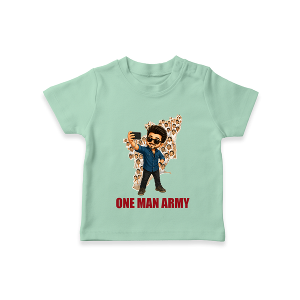 One Man Army Fan Edition T-SHIRT - MINT GREEN - 0-5 Months Old (Chest 17")