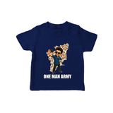 One Man Army Fan Edition T-SHIRT - NAVY BLUE - 0-5 Months Old (Chest 17")