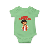 Jana Nayagan Fan Art Baby Romper - GREEN - New Born (Chest 14")