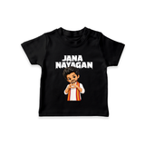 Jana Nayagan Fan Art T-SHIRT - BLACK - 0-5 Months Old (Chest 17")