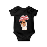 En Nenjil Kudiyirukkum Baby Romper - BLACK - New Born (Chest 14")