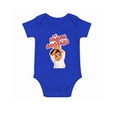 En Nenjil Kudiyirukkum Baby Romper - COBALT BLUE - New Born (Chest 14")