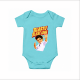 Blastu Blastuh Baby Fan Romper - ARCTIC BLUE - New Born (Chest 14")
