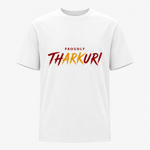 TVK “Proudly Tharkuri” Black Adult T-Shirt – Bold Printed Cotton Tee