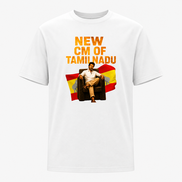 TVK Adult  T-Shirt – New CM of Tamil Nadu Graphic Tee