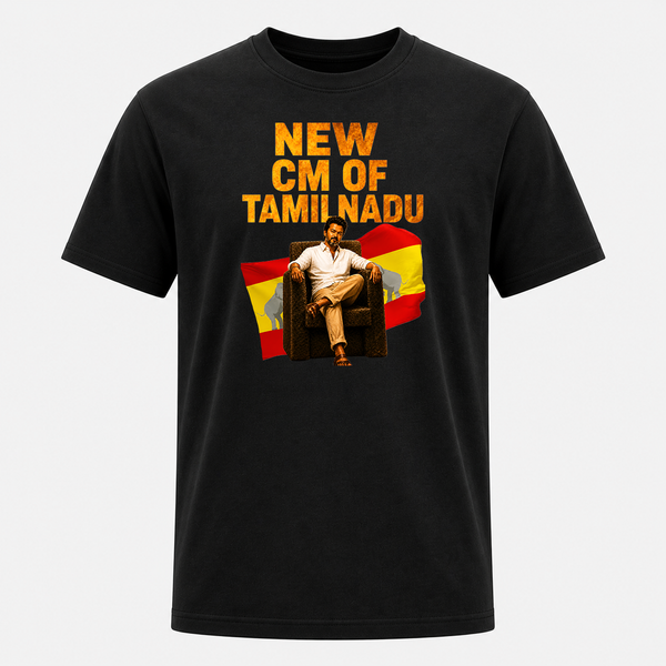 TVK Adult  T-Shirt – New CM of Tamil Nadu Graphic Tee