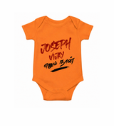 Joseph Vijay Baby baby Romper - ORANGE - New Born (Chest 14")