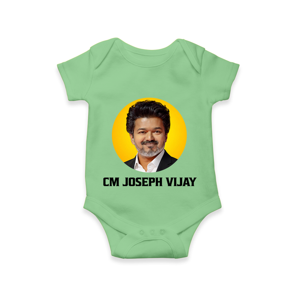 CM Joseph Vijay Infant Romper  - GREEN - New Born (Chest 14")