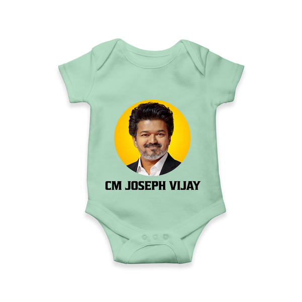 CM Joseph Vijay Infant Romper  - MINT GREEN - New Born (Chest 14")