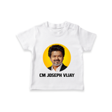 CM Joseph Vijay kids Tshirt - WHITE - 0-5 Months Old (Chest 17")