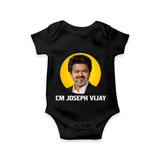 CM Joseph Vijay Infant Romper  - BLACK - New Born (Chest 14")