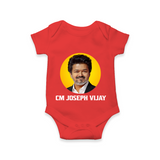 CM Joseph Vijay Infant Romper  - RED - New Born (Chest 14")