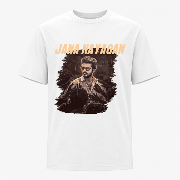 Jana Nayagan Fan Edition Premium Front Side Print T-Shirt