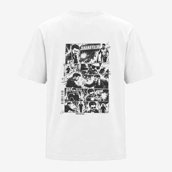 Jana Nayagan Comic Edition Premium Backside print T-Shirt