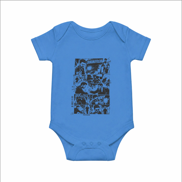 Jananayagan Comic Panel Graphic Baby Romper