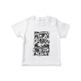 Jananayagan Comic Panel Graphic T shirt - WHITE - 0-5 Months Old (Chest 17")