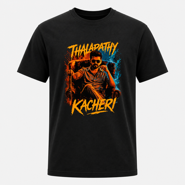 Thalapathy Kacheri Fan Edition Premium Frontside T-Shirt