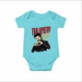 Thalapathy One Last Dance Premium Baby Romper - Arctic Blue - New Born (Chest 14")