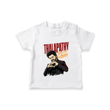 Thalapathy One Last Dance Premium T shirt - WHITE - 0-5 Months Old (Chest 17")