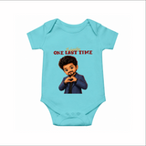 Thalapathy One Last Time Chibi Baby Romper - Arctic Blue - New Born (Chest 14")