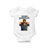 Jananayagan Tamil Logo Premium Baby Romper - WHITE - New Born (Chest 14")
