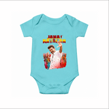 Jananayagan Celebration Portrait Baby Romper - Arctic Blue - New Born (Chest 14")
