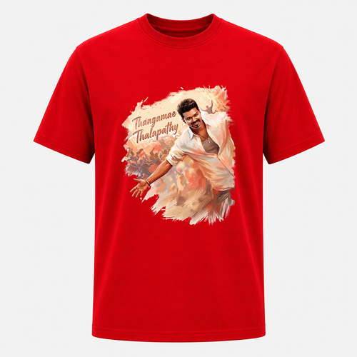 Thangamae Thalapathy Premium Frontside Adult T-Shirt