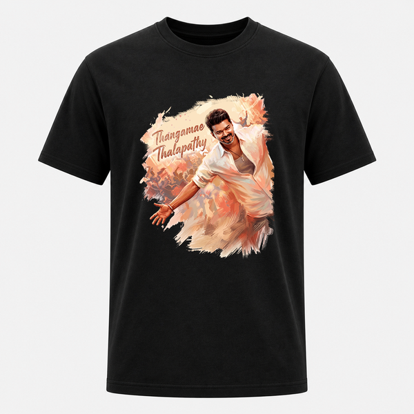 Thangamae Thalapathy Premium Frontside Adult T-Shirt